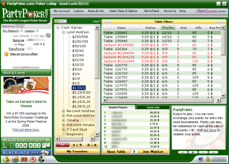 party poker gratuit